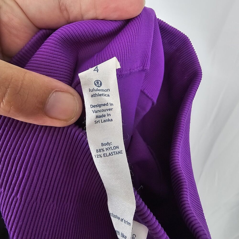 Lululemon Zone In Tight Compression Leggings Tender Violet 4 - Picture 11 of 11